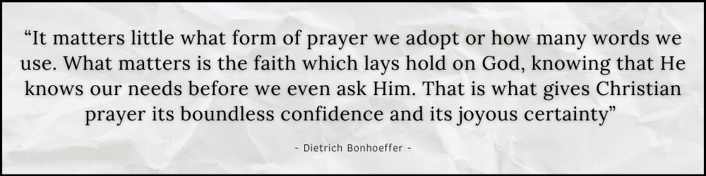 Bonhoeffer Quote